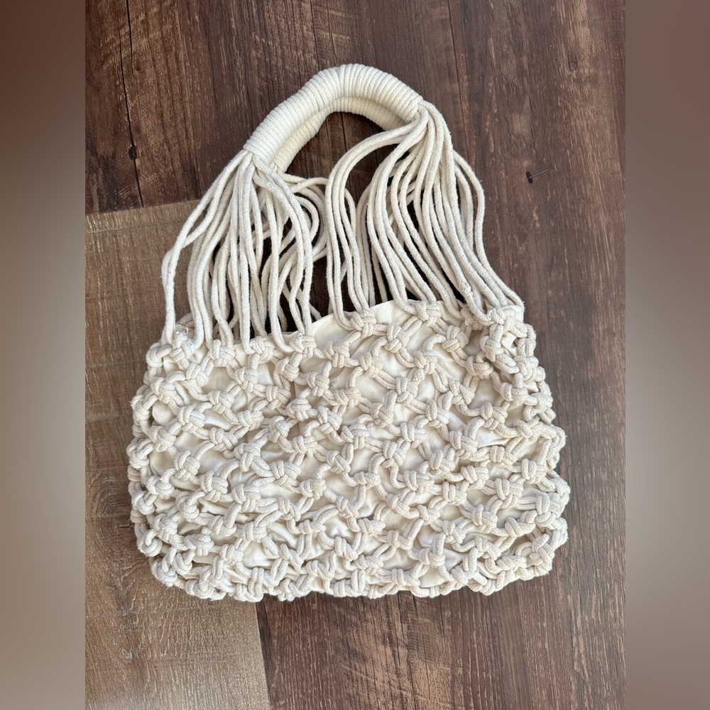 Forever 21 macrame handbag-great condition!